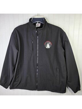 Vintage NATCA Air Traffic Controller Jacket XL Black USA Union Made ATC Aviation